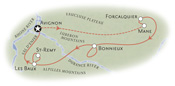 Provence Biking Map